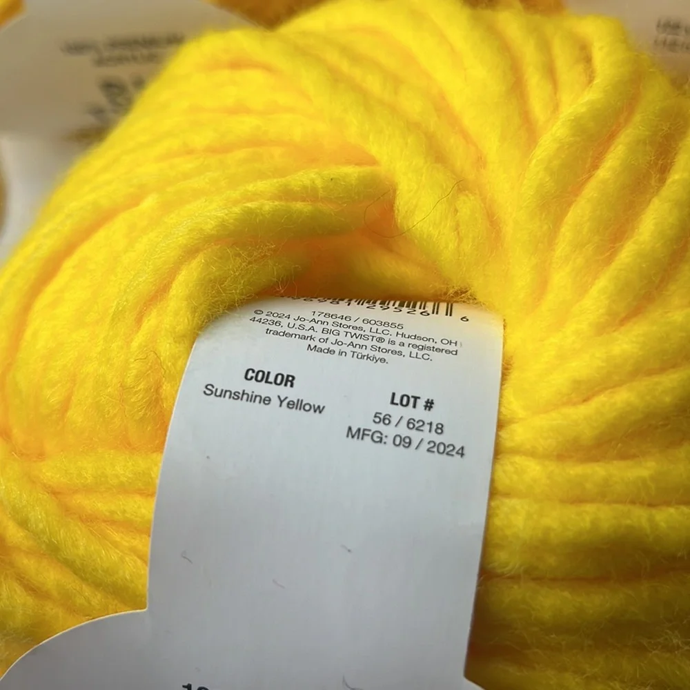 Big Twist Icing Yellow Yarn Bundle - Picture 4 of 4